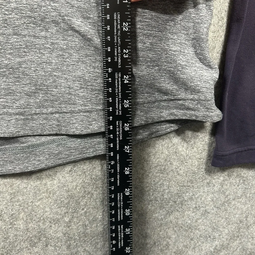 Lululemon Sprint Zip Heathered Gray Jacket Mens M 1/4 Zip Performance Workout